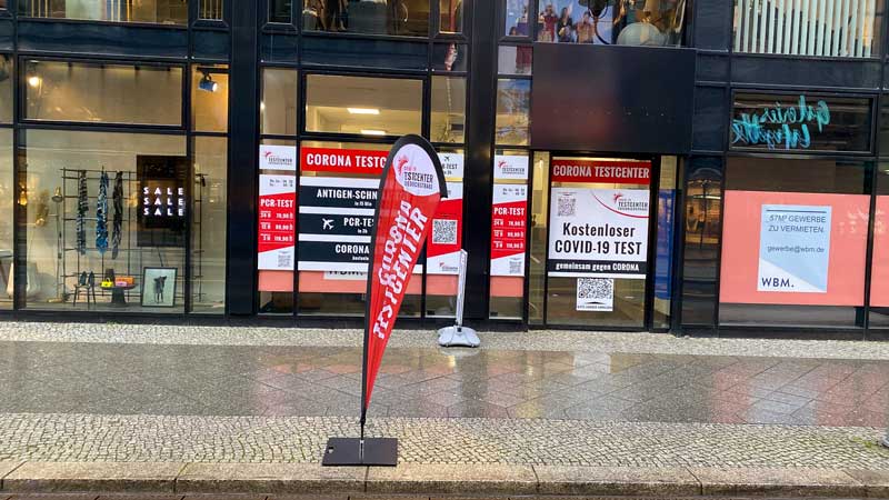 Corona Testzentrum Friedrichstrasse